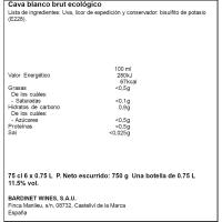 Cava Brut Nature LACRIMA BACCUS HERETAT, ampolla 75 cl