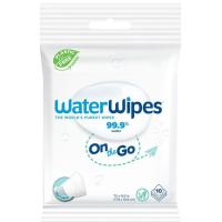 Toallitas refrescantes on the go WATERWIPES, paquete 10 uds