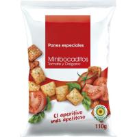 Mini bocaditos tomate y orégano, bolsa 110 g Mini bocaditos tomate y orégano, bolsa 110 g