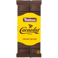 Xocolata amb llet TORRAS, rajola 75 g Xocolata amb llet TORRAS, rajola 75 g
