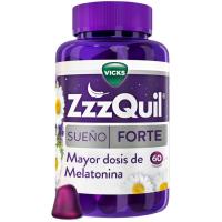 Gominolas de melatonina Forte ZZZQUIL, bote 60 uds