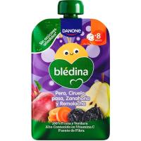 Pera, zanahoria, ciruela y remolacha BLEDINA, doypack 100 g Pera, zanahoria, ciruela y remolacha BLEDINA, doypack 100 g