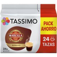 Café Espresso sistema TASSIMO MARCILLA, caja 24 uds Café Espresso sistema TASSIMO MARCILLA, caja 24 uds