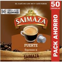 Café Espresso 9 fuerte compatible Nespresso SAIMAZA, caja 50 uds Café Espresso 9 fuerte compatible Nespresso SAIMAZA, caja 50 uds