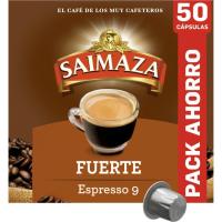 Cafè Espresso 9 fort compatible Nespresso SAIMAZA, caixa 50 u