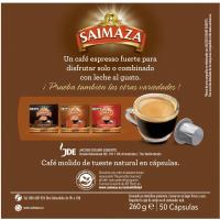 Cafè Espresso 9 fort compatible Nespresso SAIMAZA, caixa 50 u