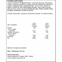 Barreta proteíca Cookies&Cream BAREBELLS, 55 g