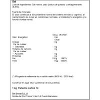 Sal amb iode cartó SAL COSTA, caixa 1 kg