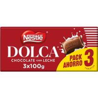 Xocolata amb llet DOLCA, pack 3x100 g Xocolata amb llet DOLCA, pack 3x100 g