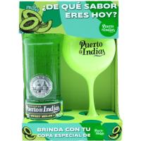 Ginebra sweet melon PUERTO DE INDIAS, botella 70 cl + Copa Ginebra sweet melon PUERTO DE INDIAS, botella 70 cl + Copa