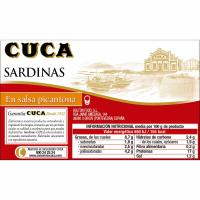 Sardina en salsa picantona CUCA, lata 120 g