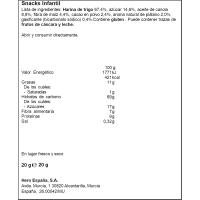 Galetes xoco plàtan GOODIES, pack 4x20 g