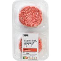 Hamburguesa de vacuno EROSKI, 6 uds, bandeja 540 g