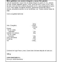 Galeta sabor cacau Jungla SANTIVERI TRIPLE ZERO, bossa 120 g