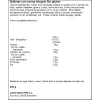 Galletas original s/ azúcar SANTIVERI TRIPLE ZERO, paquete 195 g