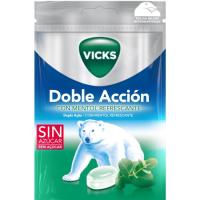Caramelos con mentol refrescante doble accion VICKS, bolsa 72 g Caramelos con mentol refrescante doble accion VICKS, bolsa 72 g