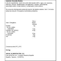 Pernil cuit rodanxes senceres BONNATUR ARGAL, pack familiar 200 g