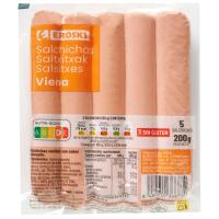 Salsitxa Viena EROSKI, sobre 200 g