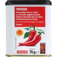 Pebre de la Vera dolç D.O.P. EROSKI, pot 75 g