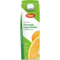 Zumo exprimido de naranja melocotón READY, brik 1 litro