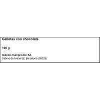 Cuquis de chocolate negro BIRBA, caja 106 g