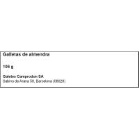 Cuquis de almendra BIRBA, caja 106 g