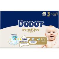 Bolquer JumboTalla 3 DODOT Sensitive, pack 78 u