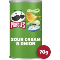 Aperitiu sour cream PRINGLES, tub 70 g Aperitiu sour cream PRINGLES, tub 70 g
