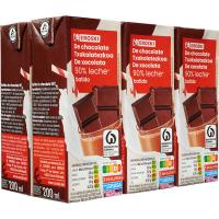 Batut xocolata 90% llet EROSKI, 6x200 ml