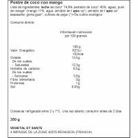 Postres de coco amb mango bio ABBOT KINNEY'S, terrina 350 g