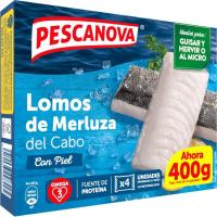 Lomos de merluza del Cabo PESCANOVA, caja 400 g Lomos de merluza del Cabo PESCANOVA, caja 400 g