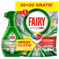 Lavavajillas máquina + antigrasa FAIRY PLATINUM PLUS, pack 1 ud Lavavajillas máquina + antigrasa FAIRY PLATINUM PLUS, pack 1 ud