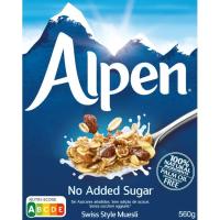 Muesli sin azúcares añadidos swiss style ALPEN, caja 560 g Muesli sin azúcares añadidos swiss style ALPEN, caja 560 g