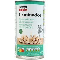 Champiñon laminado EROSKI BASIC, lata 185 g Champiñon laminado EROSKI BASIC, lata 185 g