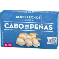 Berberechos al natural 65/75 piezas CABO DE PEÑAS, lata 63 g
