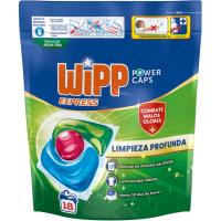 Detergente en cápsulas Anti olor WIPP, bolsa 18 dosis