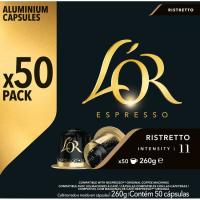 Cafè ristretto compatible amb Nespresso L'OR, caixa 50 u
