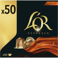 Cafè colombia compatible amb Nespresso L'OR, caixa 50 u