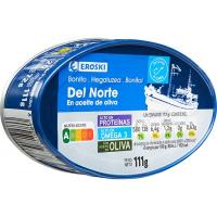 Bonítol en oli d'oliva EROSKI, llauna 111 g