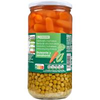 Guisante-zanahoria EROSKI, frasco 425 g Guisante-zanahoria EROSKI, frasco 425 g
