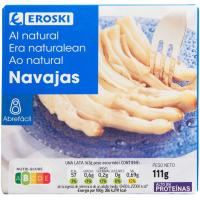 Navaja al natural EROSKI, lata 110 g Navaja al natural EROSKI, lata 110 g