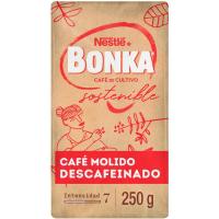 Café molido natural descafeinado BONKA, paquete 250 g Café molido natural descafeinado BONKA, paquete 250 g