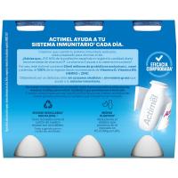 Actimel para beber natural 0% DANONE, pack 6x100 g