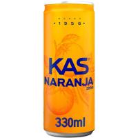 Refresco de naranja KAS ZERO, lata 33 cl Refresco de naranja KAS ZERO, lata 33 cl
