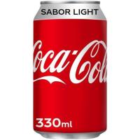 Refresco de cola light COCA COLA, lata 33 cl Refresco de cola light COCA COLA, lata 33 cl