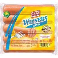 Salsitxes de pit d'indiot OSCAR MAYER TOT AVE, sobre 200 g