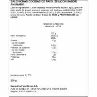 Salsitxes de pit d'indiot OSCAR MAYER TOT AVE, sobre 200 g