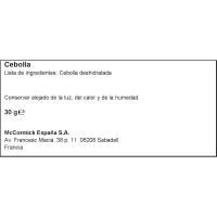 Ceba per a assaonar DUCROS, flascó 30 g