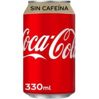 Refresco de cola sin cafeína COCA COLA, lata 33 cl Refresco de cola sin cafeína COCA COLA, lata 33 cl
