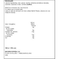 Vermut Vermell MARTINI, ampolla 1 litre